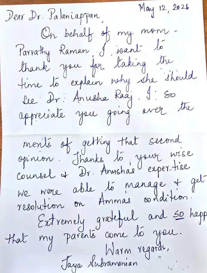 Jaya Subarmaian Feedback