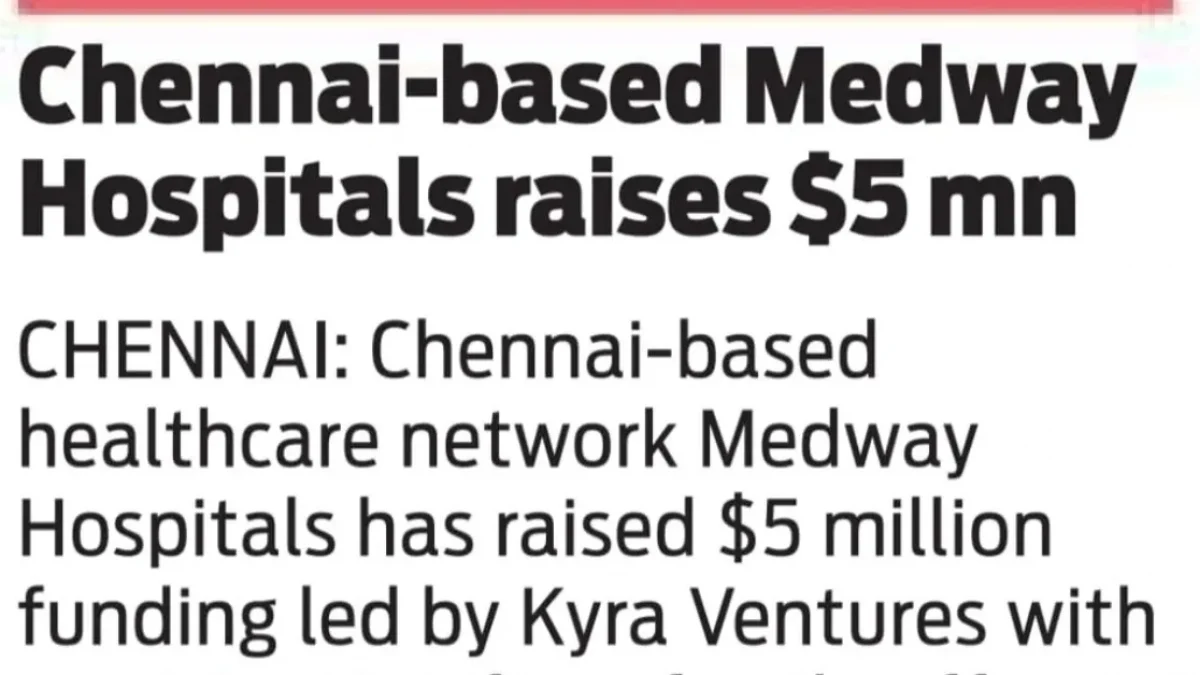 Medway Hospitals Raises $5 Million in Strategic Funding